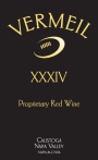 Vermeil Wines XXXIV Proprietary Red 2015  Front Label
