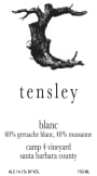 Tensley Camp 4 Vineyard Blanc 2013  Front Label