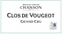 Chanson Pere & Fils Clos de Vougeot Grand Cru 2014  Front Label