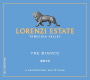 Lorenzi Estate Wines Tre Bianco 2013 Front Label