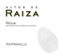 Bodegas Vicente Gandia Altos de Raiza Tempranillo 2015 Front Label