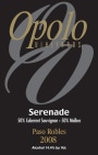 Opolo Serenade 2008  Front Label