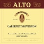 Alto Wine Estate Cabernet Sauvignon 2012  Front Label