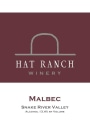 Hat Ranch Winery Malbec 2012 Front Label