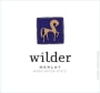 Wilder Merlot 2015  Front Label