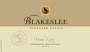 Blakeslee Vineyard Estate Reserve Pinot Noir 2011  Front Label