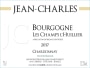 Domaine Jean-Charles Les Champs l'Huillier Bourgogne Blanc 2017  Front Label