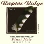 Raptor Ridge Willamette Valley Pinot Noir 2005 Front Label