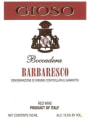 Azienda Agricola Gioso Barbaresco 2014  Front Label