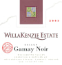 WillaKenzie Estate Gamay Noir 2005 Front Label