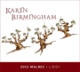 Karen Birmingham Malbec 2015  Front Label