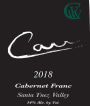 Carr Vineyards & Winery Reserve Cabernet Franc 2018  Front Label