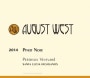 August West Peterson Vineyard Pinot Noir 2014  Front Label