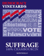 Democracy Vineyards Suffrage Chambourcin 2014 Front Label