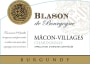 Blason de Bourgogne Macon-Villages Chardonnay 2015  Front Label