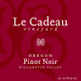 Le Cadeau Vineyard Pinot Noir 2016 Front Label