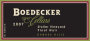 Boedecker Cellars Stoller Vineyard Pinot Noir 2007  Front Label