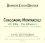 Colin-Deleger Chassagne-Montrachet en Remilly Premier Cru 2013 Front Label