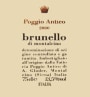 Poggio Antico Brunello di Montalcino 2000  Front Label