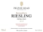 Felton Road Bannockburn Riesling 2012 Front Label