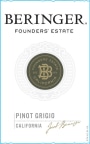 Beringer Founders' Estate Pinot Grigio 2014  Front Label