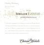 Chateau Ste. Michelle Semillon 2014  Front Label