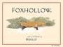 Fox Hollow Merlot 2013  Front Label