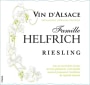 Helfrich Riesling 2015  Front Label