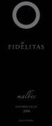 Fidelitas Malbec 2006 Front Label