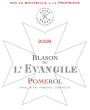 Chateau L'Evangile Pomerol Blason 2009 Front Label