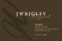 J. Wrigley Vineyards Estate Pinot Noir 2015  Front Label