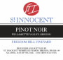 St. Innocent Freedom Hill Pinot Noir (375ML half-bottle) 2020  Front Label
