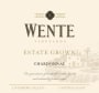 Wente Chardonnay 2015  Front Label