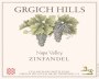 Grgich Hills Estate Zinfandel 2003 Front Label