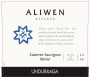 Undurraga Aliwen Reserva Cabernet Sauvignon Merlot 2008  Front Label