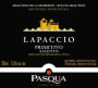 Pasqua Salento Lapaccio Primitivo 2013  Front Label