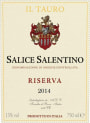 A.D.V. Salice Salentino Il Tauro Riserva 2014 Front Label