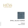 Hess Small Block Series Syrah 2014  Front Label