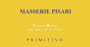 Masserie Pisari Salento Primitivo 2013  Front Label