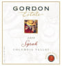 Gordon Estate Winery & Vineyards Estate Syrah 2009 Front Label