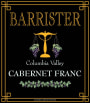 Barrister Winery Cabernet Franc 2009 Front Label