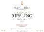 Felton Road Bannockburn Riesling 2011  Front Label