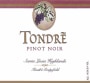 Tondre Wines Grapefield Pinot Noir 2004  Front Label