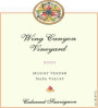 Wing Canyon Mount Veeder Cabernet Sauvignon 2001  Front Label