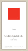 Cedergreen Cellars Thuja 2007 Front Label