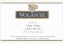 Volante Vineyards Late Harvest Zinfandel 2003 Front Label