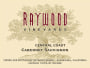 Raywood Vineyards Central Coast Cabernet Sauvignon 2019  Front Label