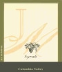 JM Cellars Syrah 2003 Front Label