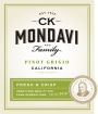 CK Mondavi CK Mondavi Pinot Grigio Pinot Gris/Grigio, California 2016  Front Label