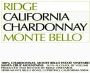 Ridge Monte Bello Chardonnay 2009  Front Label